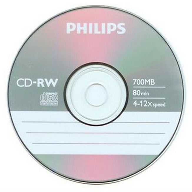 PHILIPS CD-RW JEWEL BOX HIGH SPEED 4-12X 700MB CONF.10PZAttaccalaspina
