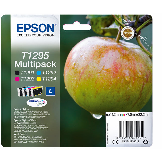 EPSON CART.INK-JET MULTICOLOR MELA SECUR.BLISTER T1295Attaccalaspina