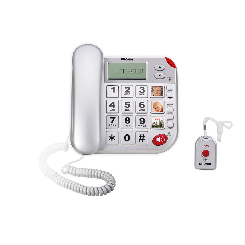 BRONDI TEL.C/FILO TASTI GRANDI VIVAVOCE SILVERAttaccalaspina