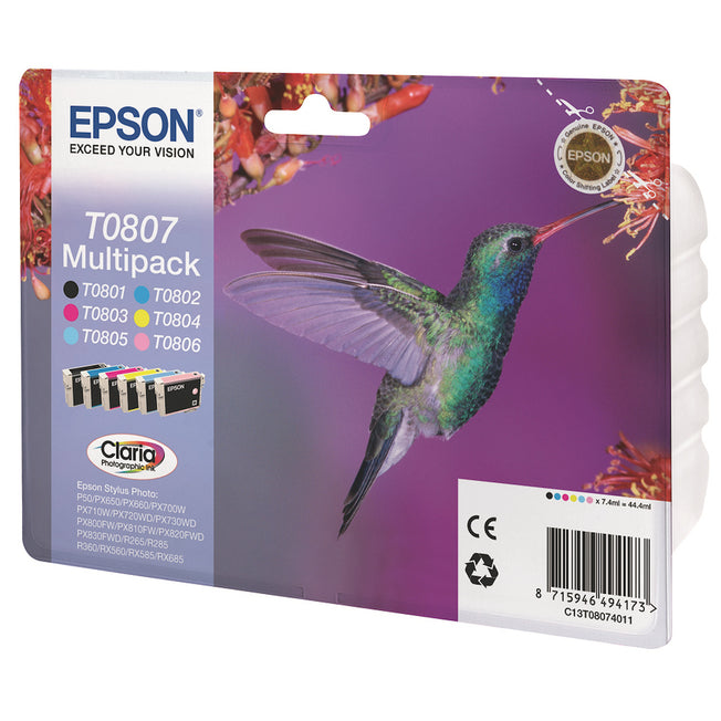 EPSON CART.INK-JET MULTIPACK 6COLORI SECURITY BLISTERAttaccalaspina