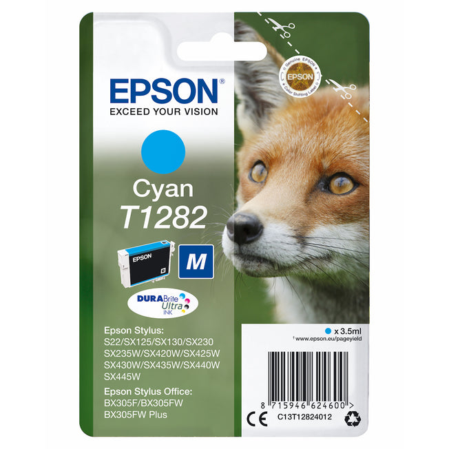 EPSON CART.INK-JET CIANO VOLPE TG.M SECUR.BLISTER T1282Attaccalaspina