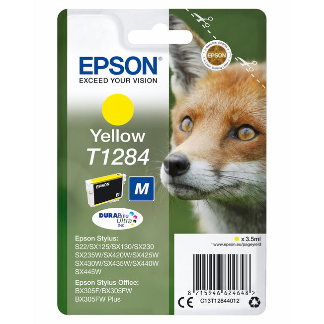 EPSON CART.INK-JET GIALLO VOLPE TG.M SECUR.BLISTER T1284Attaccalaspina