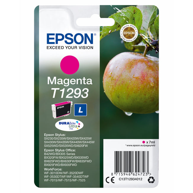 EPSON CARTUCCIA INCH.MAGENTA TG.L MELA T1293Attaccalaspina