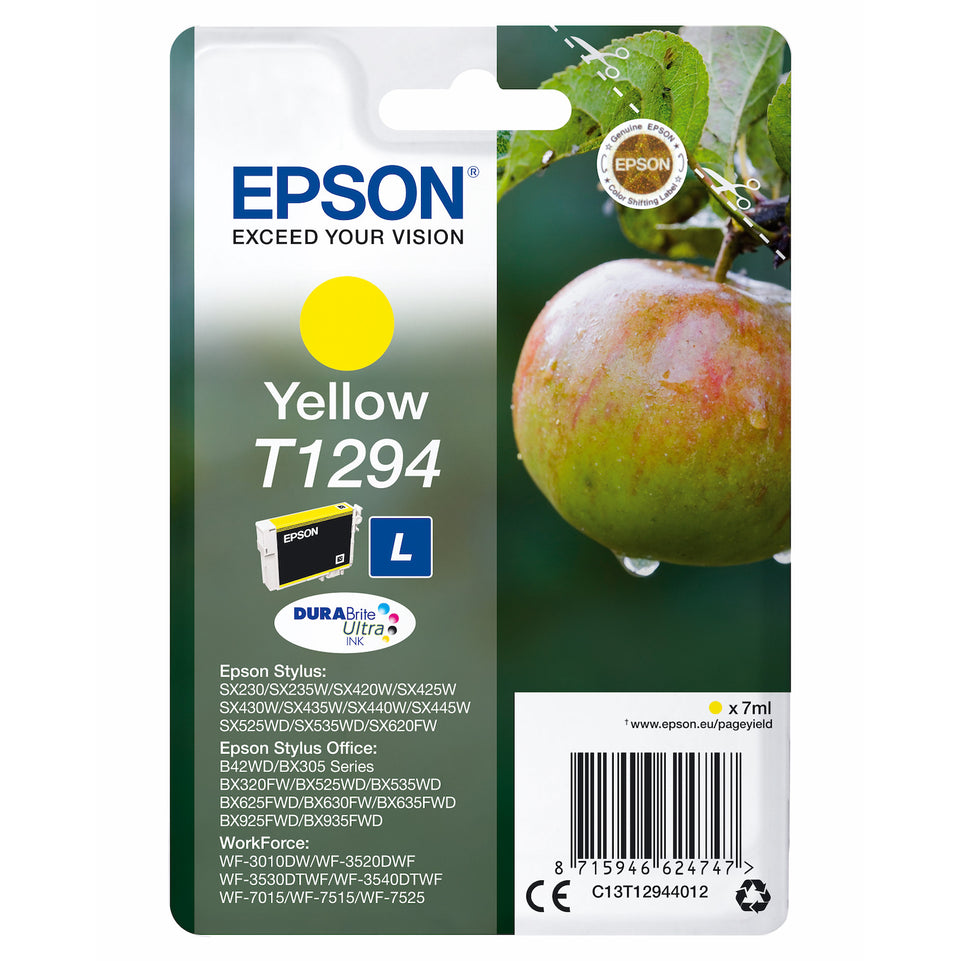 EPSON CARTUCCIA INCH.GIALLO TG.L MELA T1294Attaccalaspina