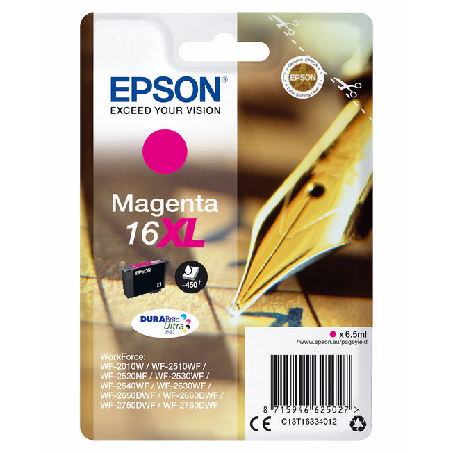 EPSON CART.INK-JET MAGENTA 16XL PENNA E CRUCIVERBA T1633Attaccalaspina