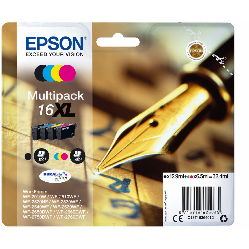 EPSON CART.INK-JET MULTIPACK 16XL PENNA E CRUCIVER.T1636Attaccalaspina