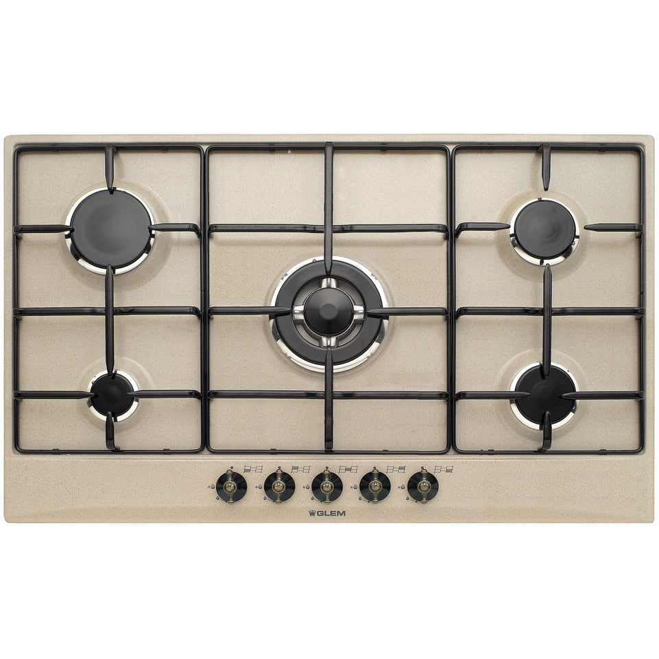 GLEM P.COTT.GAS 90CM 5F VALVOLATO SABBIAAttaccalaspina