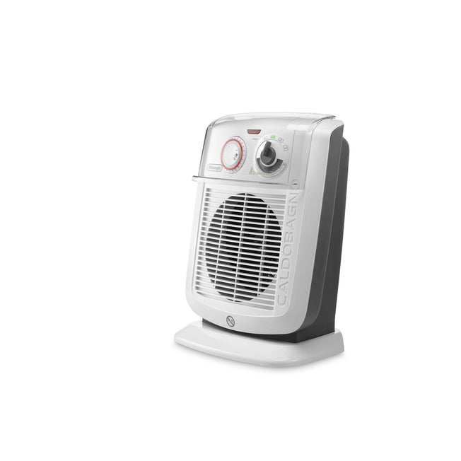 DE LONGHI TERMOVENTILATORE BAGNO 2200W 3LIV.POT. TIMER BIANCAttaccalaspina