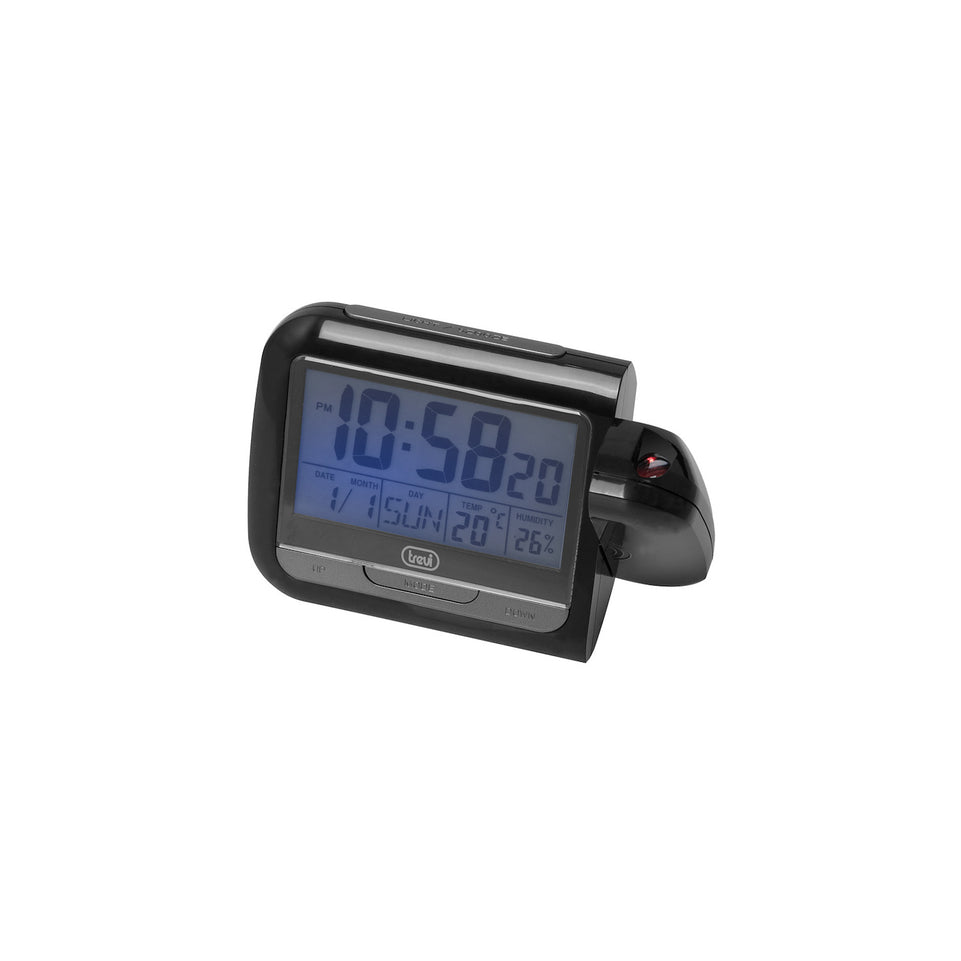 TREVI OROLOGIO C/PROIETTORE/TERMOMETRO/IGOMETRO PJ3027Attaccalaspina