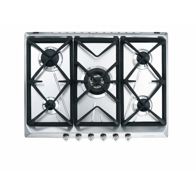SMEG P.COTT. 70CM INOX 4/F + 1TC GRIGLIE GHISAAttaccalaspina
