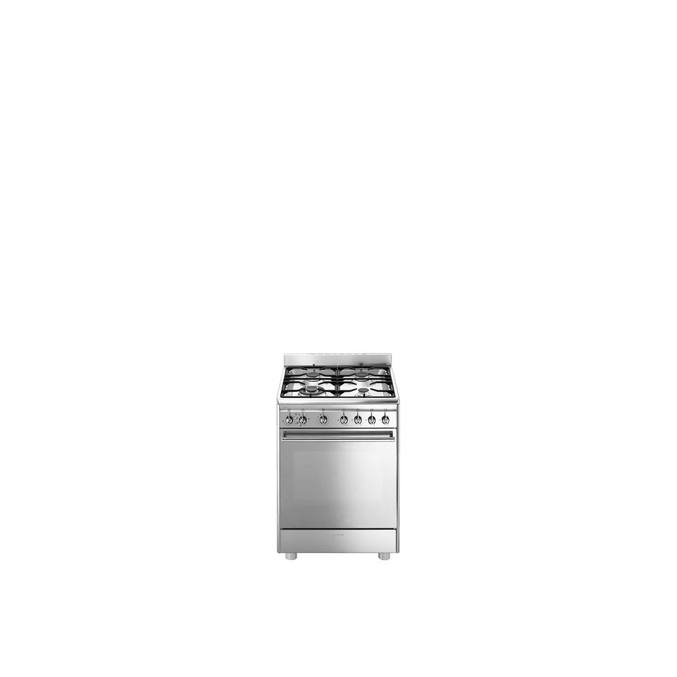 SMEG CUCINA 60CM 4F/GAS F.ELETT. 72LT CL.A INOXAttaccalaspina