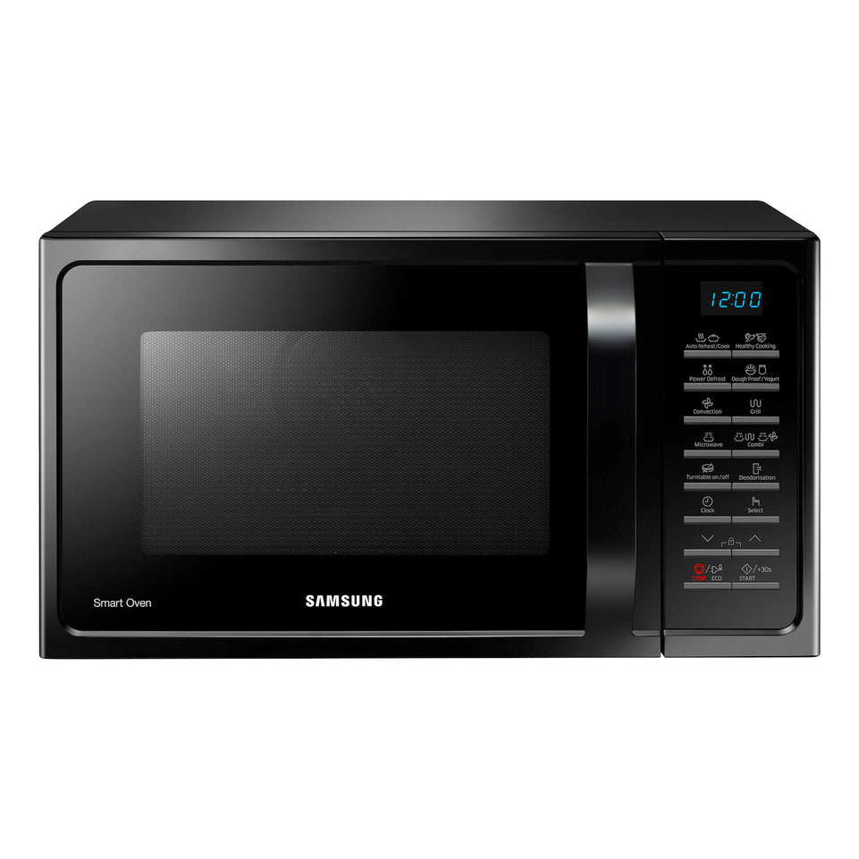 SAMSUNG FORNO M/O 900W 28LT C/GRILL VENTILATO 1500W NEROAttaccalaspina