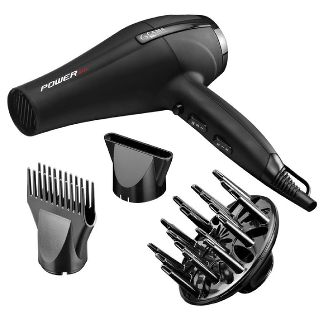 GAMA PHON 2200W 2VEL/6TEMP. AC ION 2BOCCH.POWER ION BKAttaccalaspina