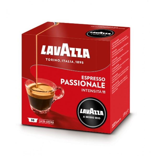 LAVAZZA CAPSULE CAFFE A MODO MIO ESPRESSO PASSIONALE 36PZAttaccalaspina