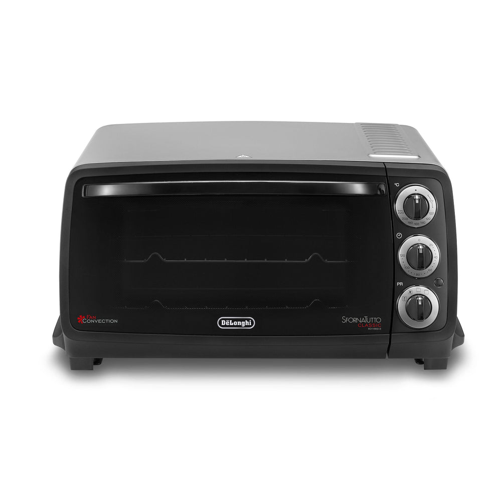DE LONGHI FORNETTO EL. 1400W 14LT 4FUNZ. MAX220GR TIMER BKAttaccalaspina