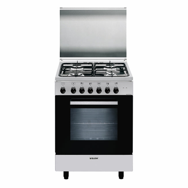 GLEM CUCINA 60CM 4F/GAS F.ELETT.MULTI6 CL.A INOXAttaccalaspina