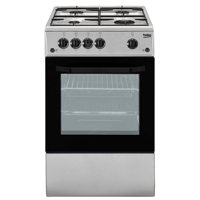 BEKO CUCINA 50CM 4F/GAS F.GAS COPERCHIO VETRO SILVERAttaccalaspina