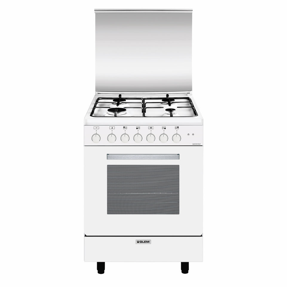 GLEM CUCINA 60CM 4F F.MULTI 6 CL.A BIANCO ALPHAAttaccalaspina