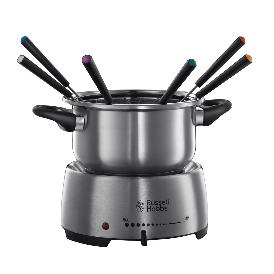 RUSSELL HOBBS FONDUTA 1200W 2LT 6FORCHETTE TEMP.REGOL.INOXAttaccalaspina