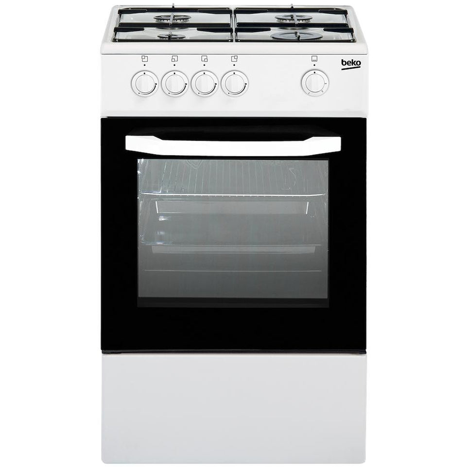 BEKO CUCINA 50CM 4F/GAS F.GAS GRIGLIE PIATTINA BIANCOAttaccalaspina
