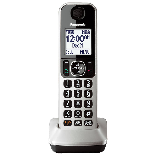 PANASONIC CORDLESS AGGIUNTIVO 1.8"SERIE TGF NEROAttaccalaspina