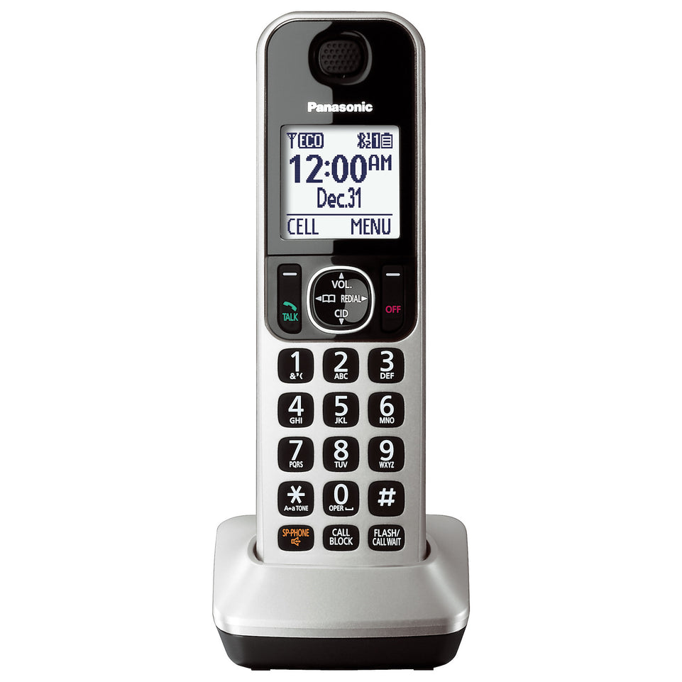 PANASONIC CORDLESS AGGIUNTIVO 1.8"SERIE TGF NEROAttaccalaspina