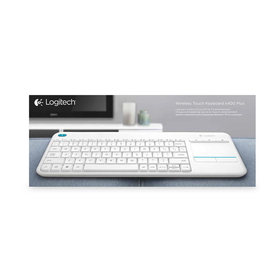 LOGITECH TASTIERA WLSS TOUCH K400 PLUS BIANCOAttaccalaspina