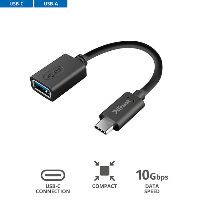 TRUST ADATTATORE USB TYPE-C A USB3.0Attaccalaspina
