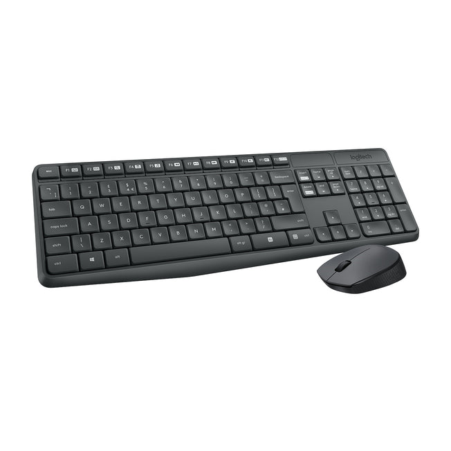 LOGITECH TASTIERA+MOUSE WIRELESS MK235 NEROAttaccalaspina