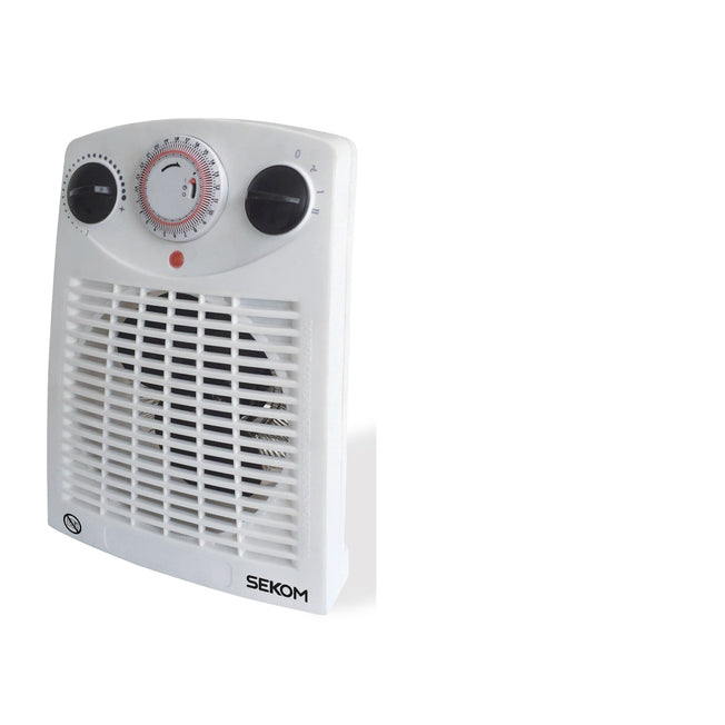 SEKOM TERMOVENTILATORE BAGNO 2000W 2LIV.POT.TIMER BIANCOAttaccalaspina