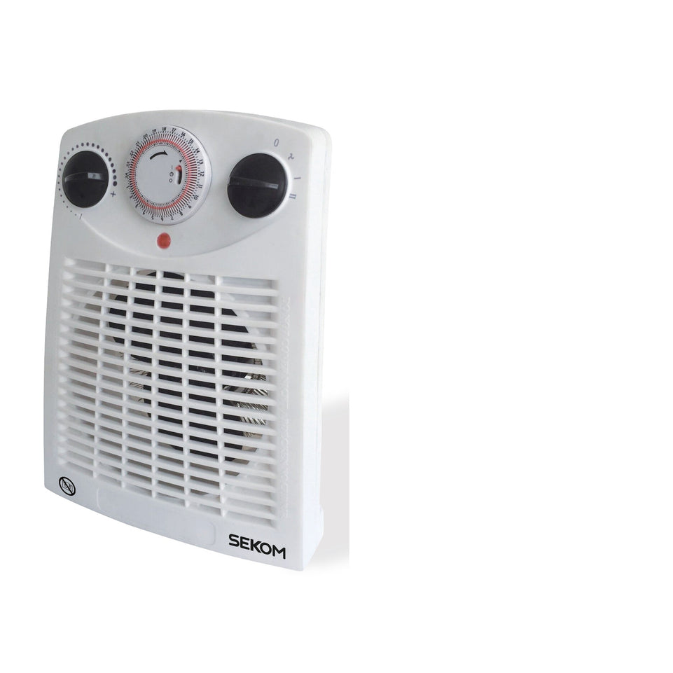 SEKOM TERMOVENTILATORE BAGNO 2000W 2LIV.POT.TIMER BIANCOAttaccalaspina