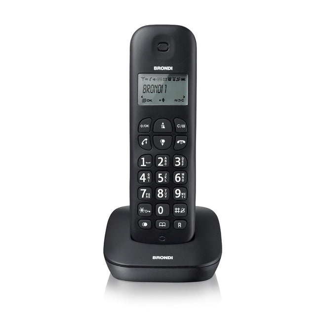 BRONDI CORDLESS 20 NUM DECT ECO 5SUONERIE NEROAttaccalaspina