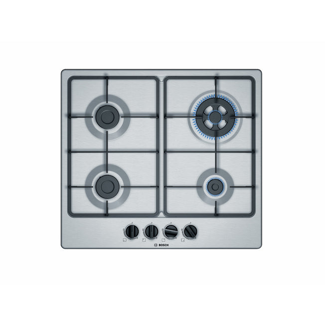 BOSCH P.COTT.GAS 60CM 3F+1TRIP.CORONA G.FINIT.GHISA INOXAttaccalaspina