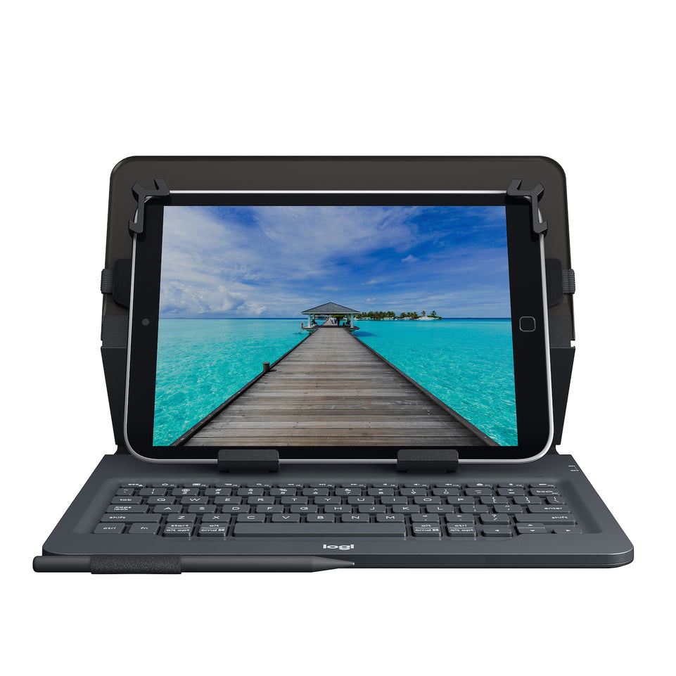 LOGITECH CUSTOD.X TABLET FINO A 10" UNIVERSAL FOLIO+TASTIERAttaccalaspina