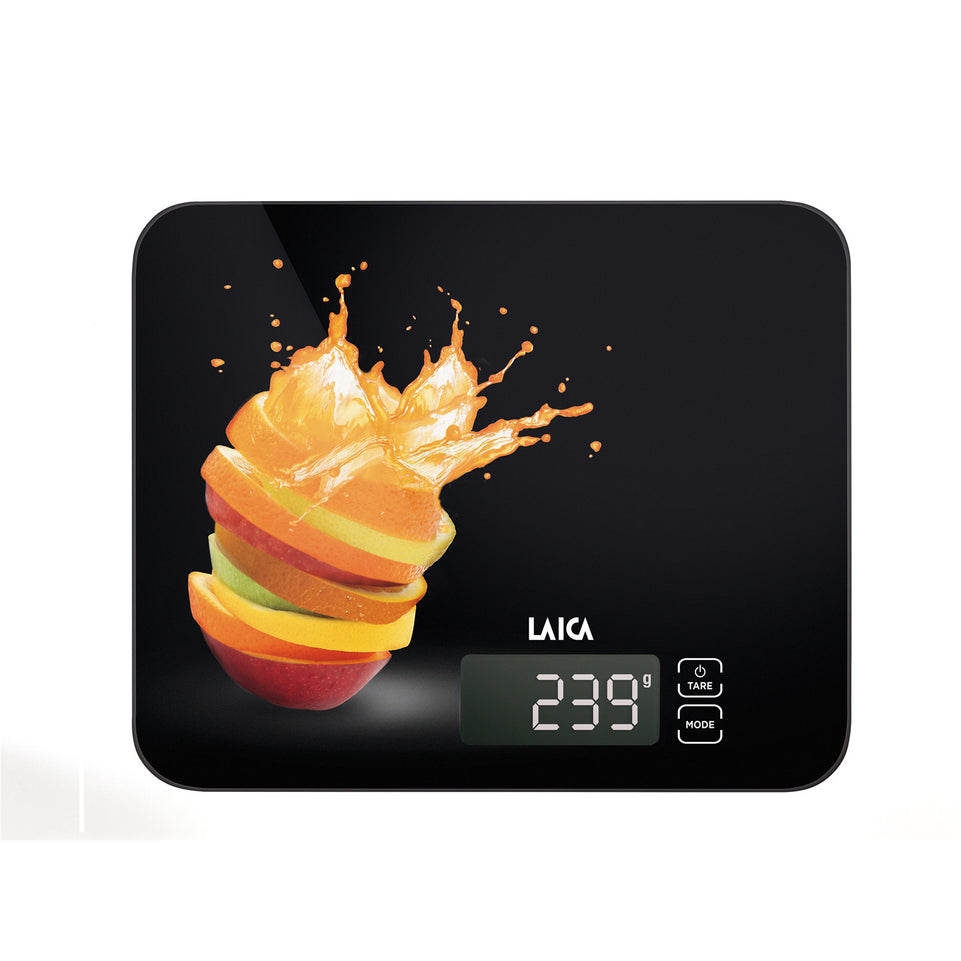 LAICA BIL.CUCINA 15KG/1GR VETRO LCD TOUCH NERO/ARANCIAAttaccalaspina