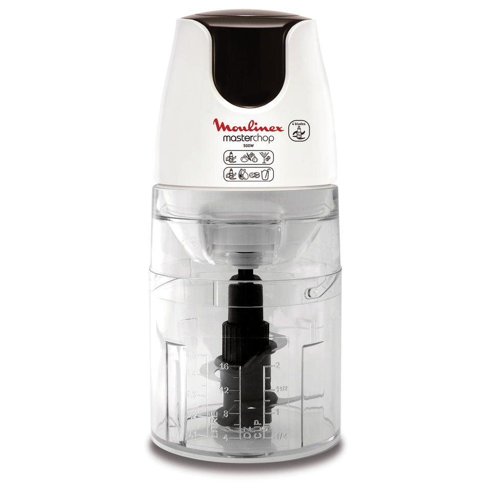 MOULINEX TRITATUTTO 500W CIOT.PLAST.500ML BIANCOAttaccalaspina