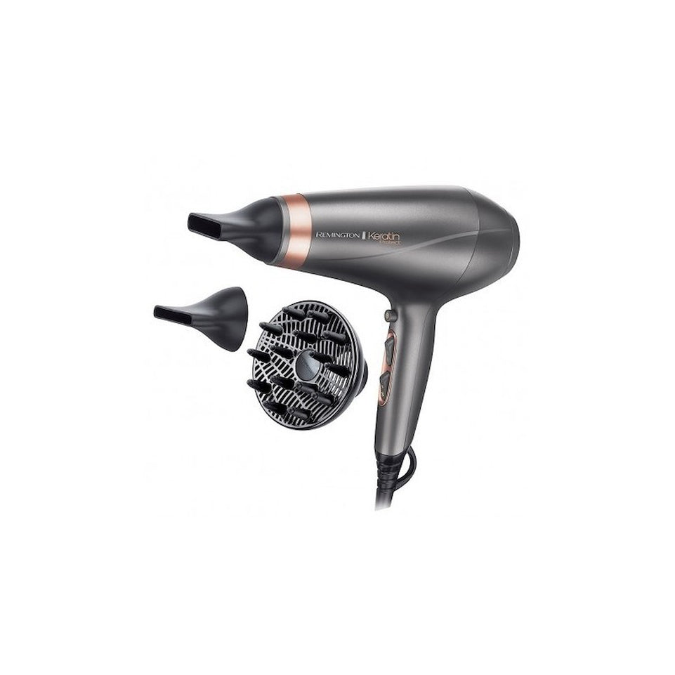 REMINGTON PHON 2200W 2VEL. 3TEMP. CHERATINA/OL.MAND. AC IONIAttaccalaspina