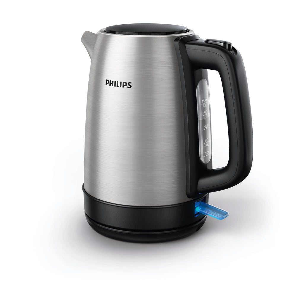PHILIPS BOLLITORE EL.2200W 1.7LT NERO/INOXAttaccalaspina