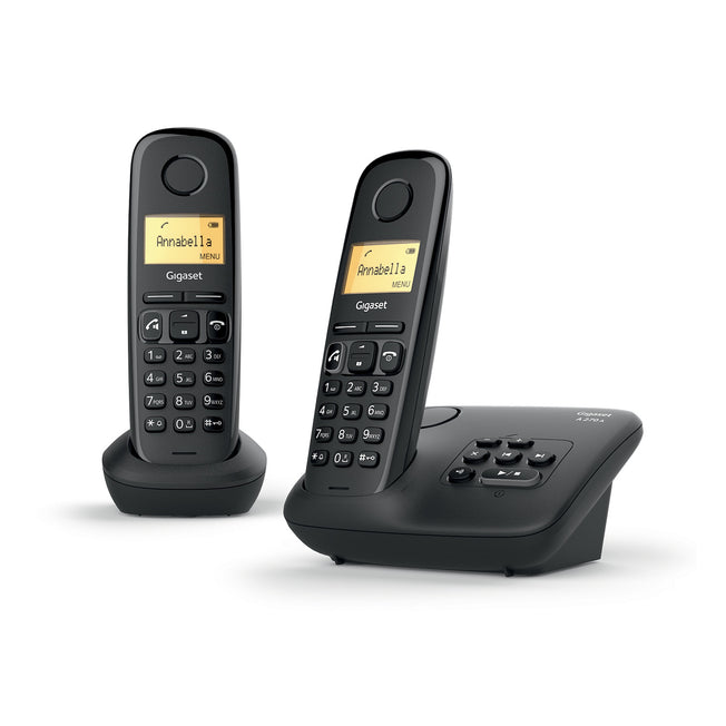 GIGASET CORDLESS 1.5" 80NUM ECO PLUS SISTEMA DUO C.SEGRET.Attaccalaspina