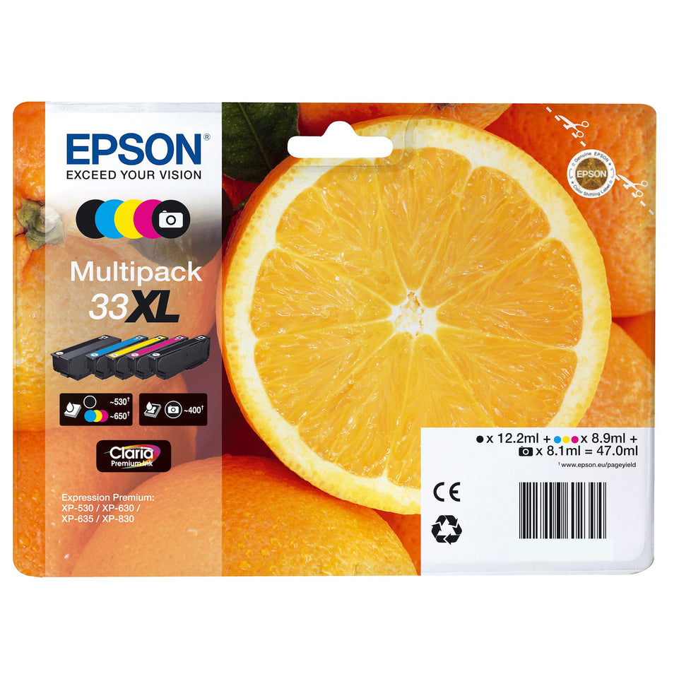 EPSON CART.INK-JET MULTIPACK 33XL ARANCIA CONF.5CARTUCCEAttaccalaspina