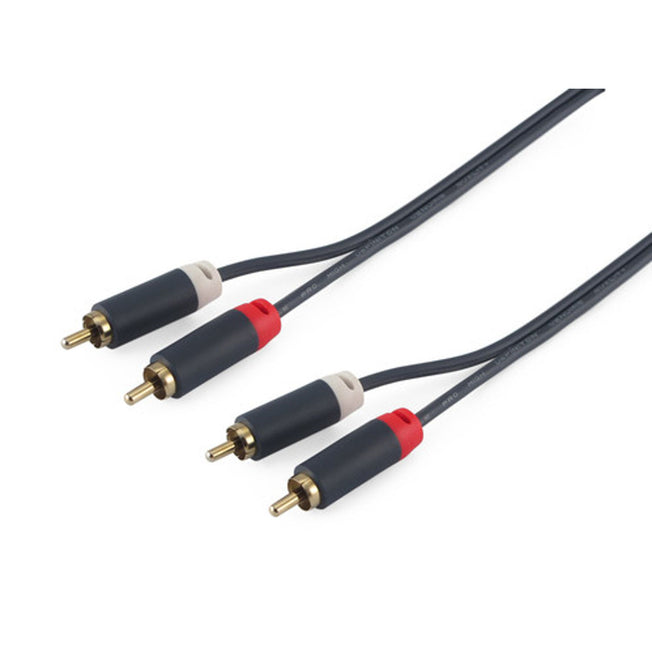 ALPHA ELETTRONICA CAVO AUDIO 2RCA-2RCA GOLD 2M BLISTEAttaccalaspina