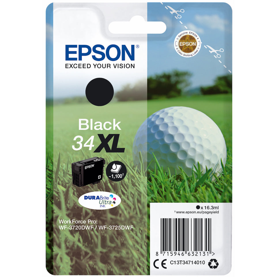 EPSON CART.INK-JET PALLINA DA GOLF T34XL BL. NEROAttaccalaspina