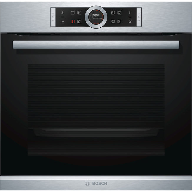 BOSCH FORNO 60CM 71LT MULTIF. VAP. CL.A PIROLITICO INOXAttaccalaspina