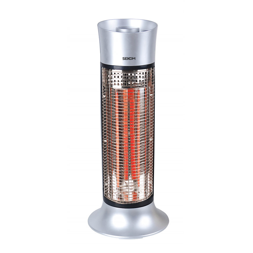 SEKOM STUFA CARBONIO TORRE 900W VERT/ORIZZ. SILVER/NEROAttaccalaspina