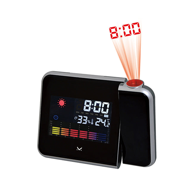 MAJESTIC SVEGLIA DIG. C/TERMOMETRO RETROPRO.ORA 109229 NEROAttaccalaspina