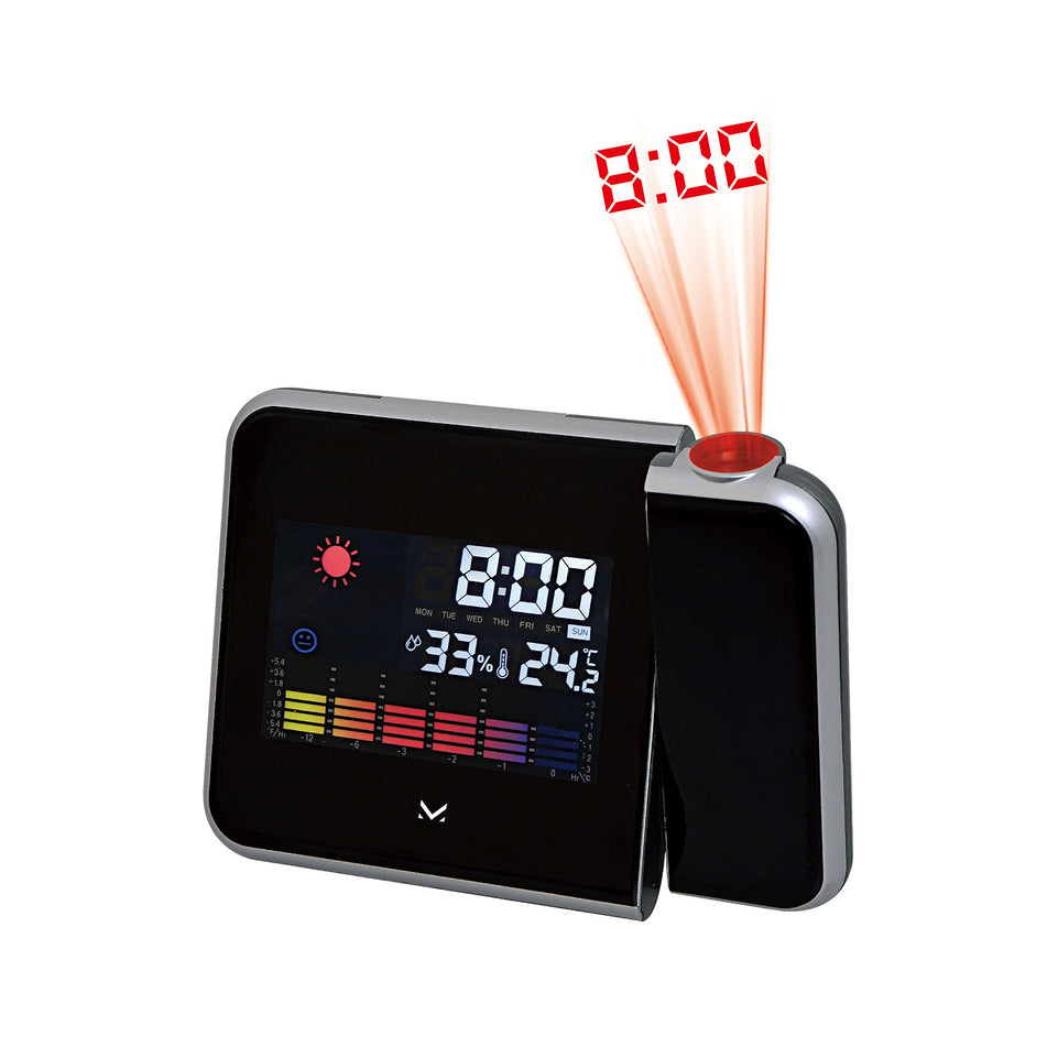 MAJESTIC SVEGLIA DIG. C/TERMOMETRO RETROPRO.ORA 109229 NEROAttaccalaspina