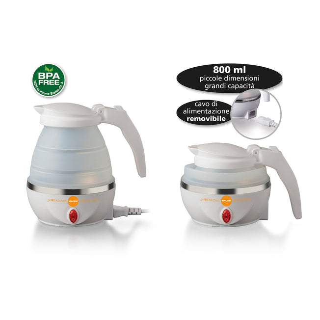 MACOM BOLLITORE EL.1100W 0.8LT BIANCOAttaccalaspina