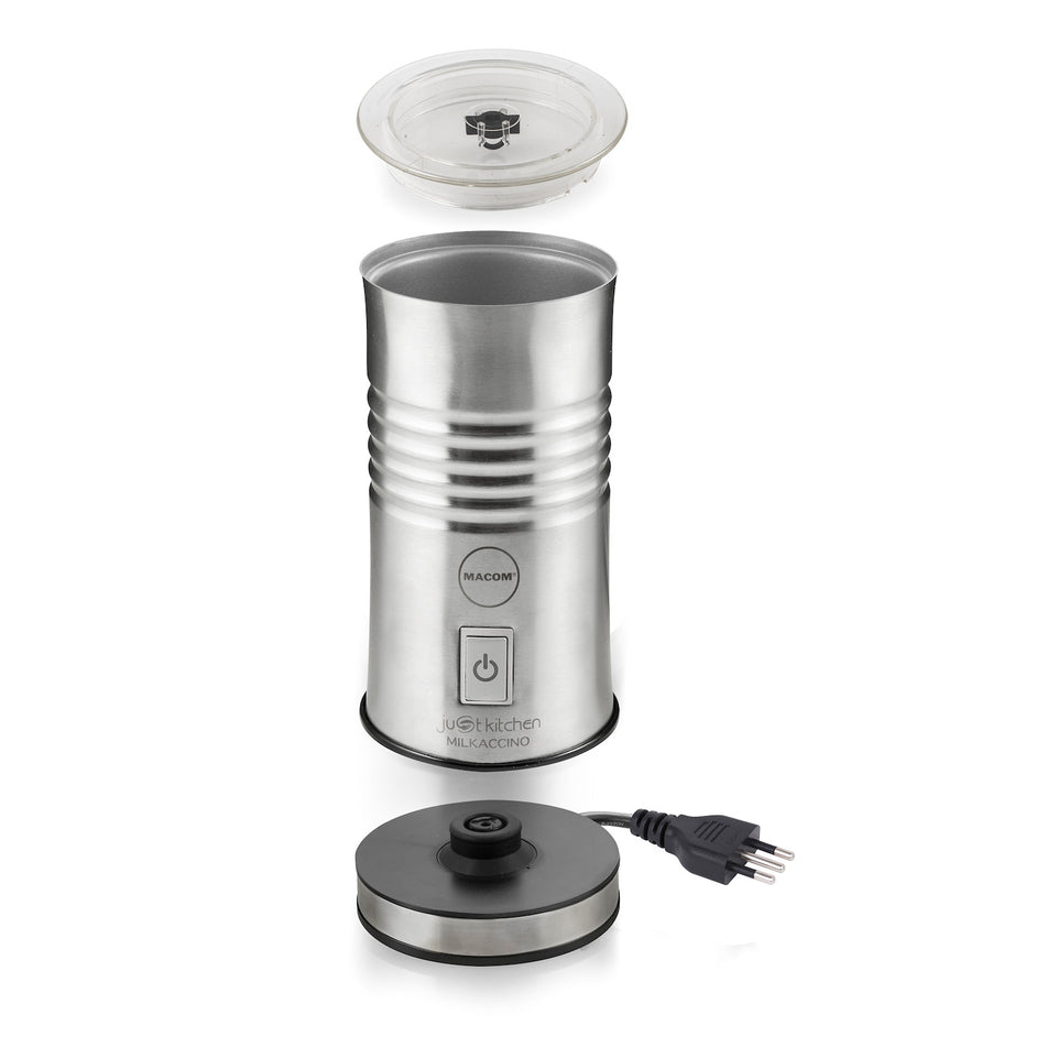 MACOM MONTA LATTE ELETT. 500W 0.25ML ACCIAIO SPAZZOLATOAttaccalaspina