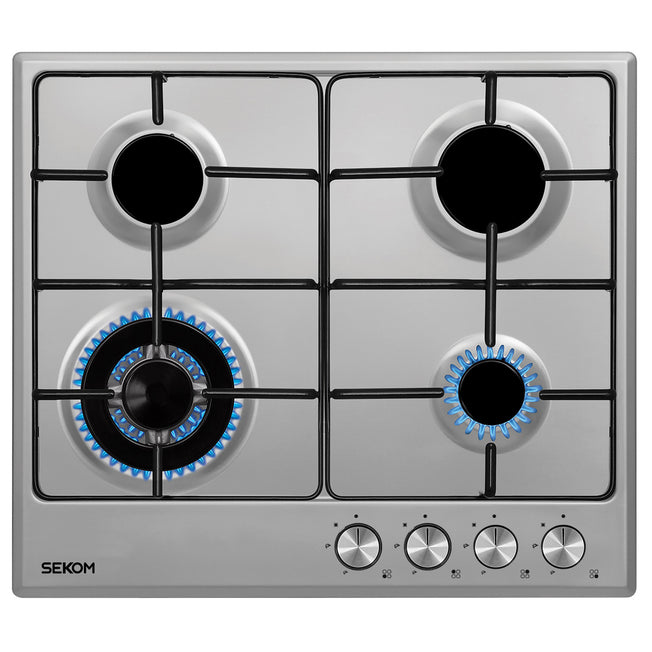 SEKOM P.COTT.GAS 60CM 4F+TRIPLA CORONA G.SMALTATE INOXAttaccalaspina