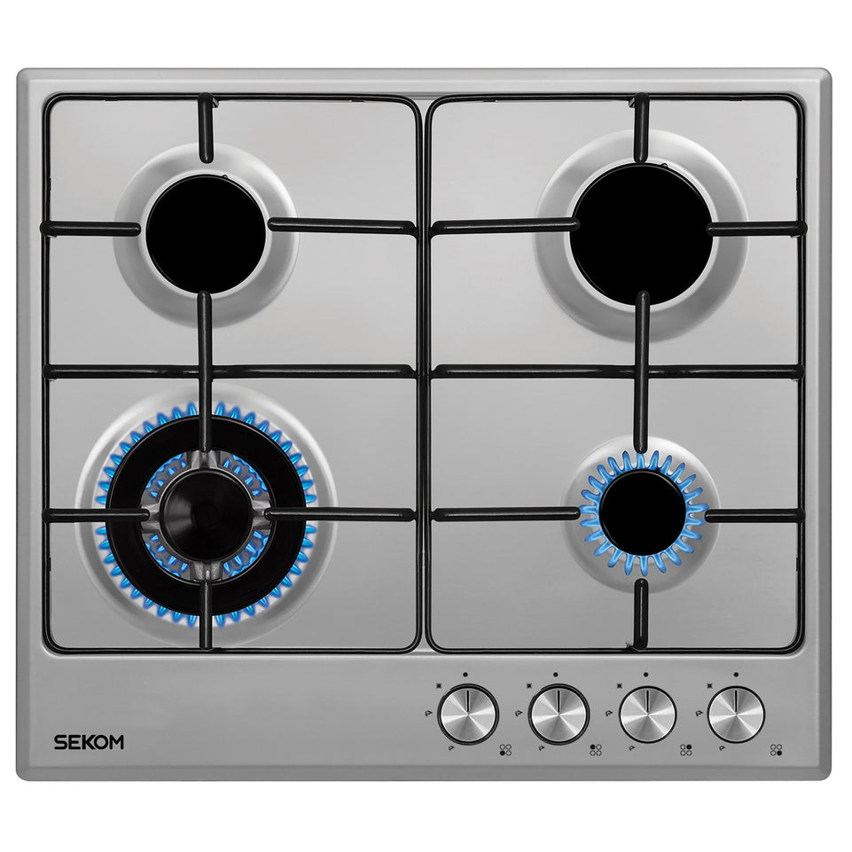 SEKOM P.COTT.GAS 60CM 4F+TRIPLA CORONA G.SMALTATE INOXAttaccalaspina
